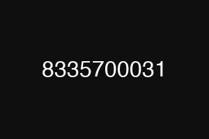 8335700031