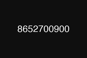 8652700900